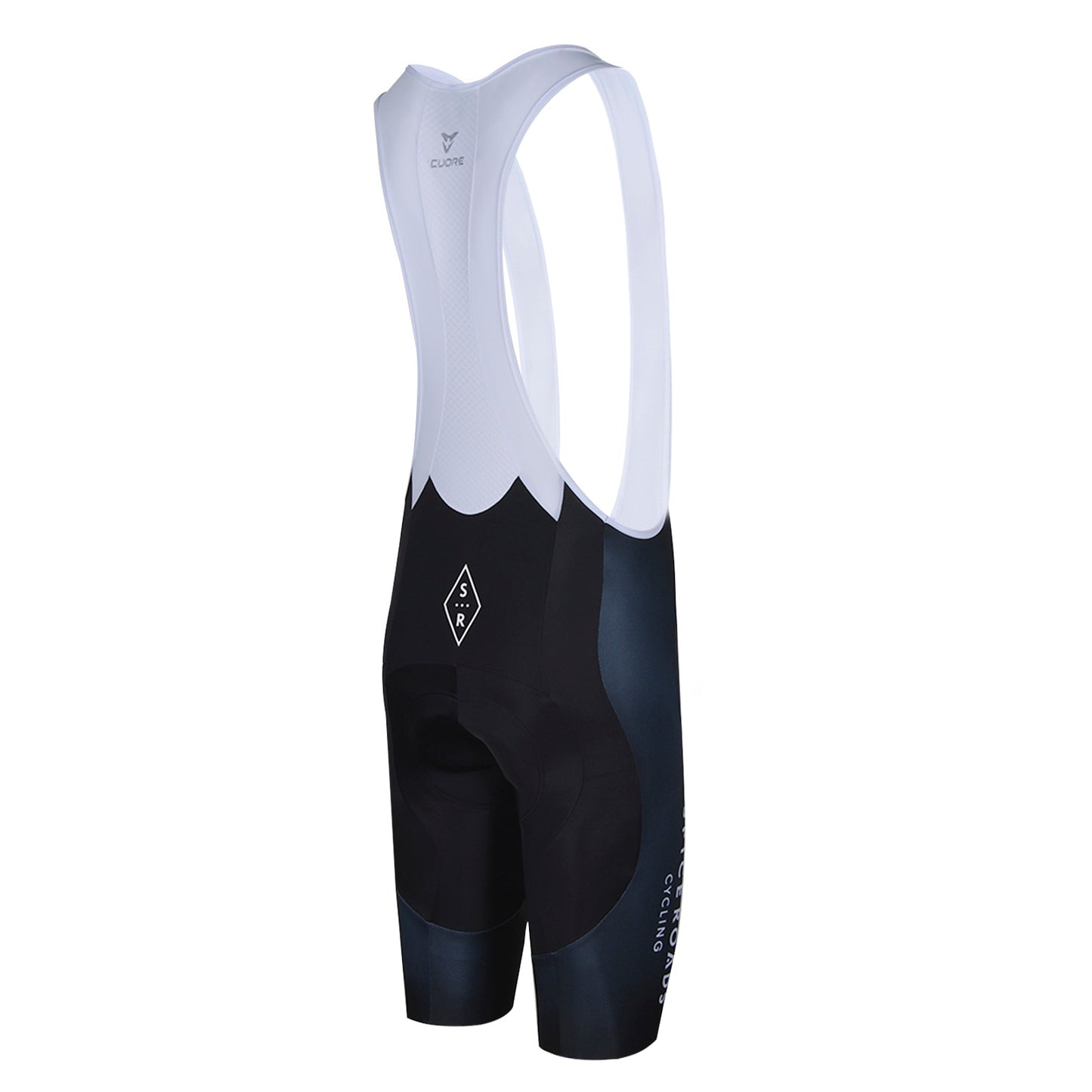 Gold Cycling Bib Shorts (Silver Pad)